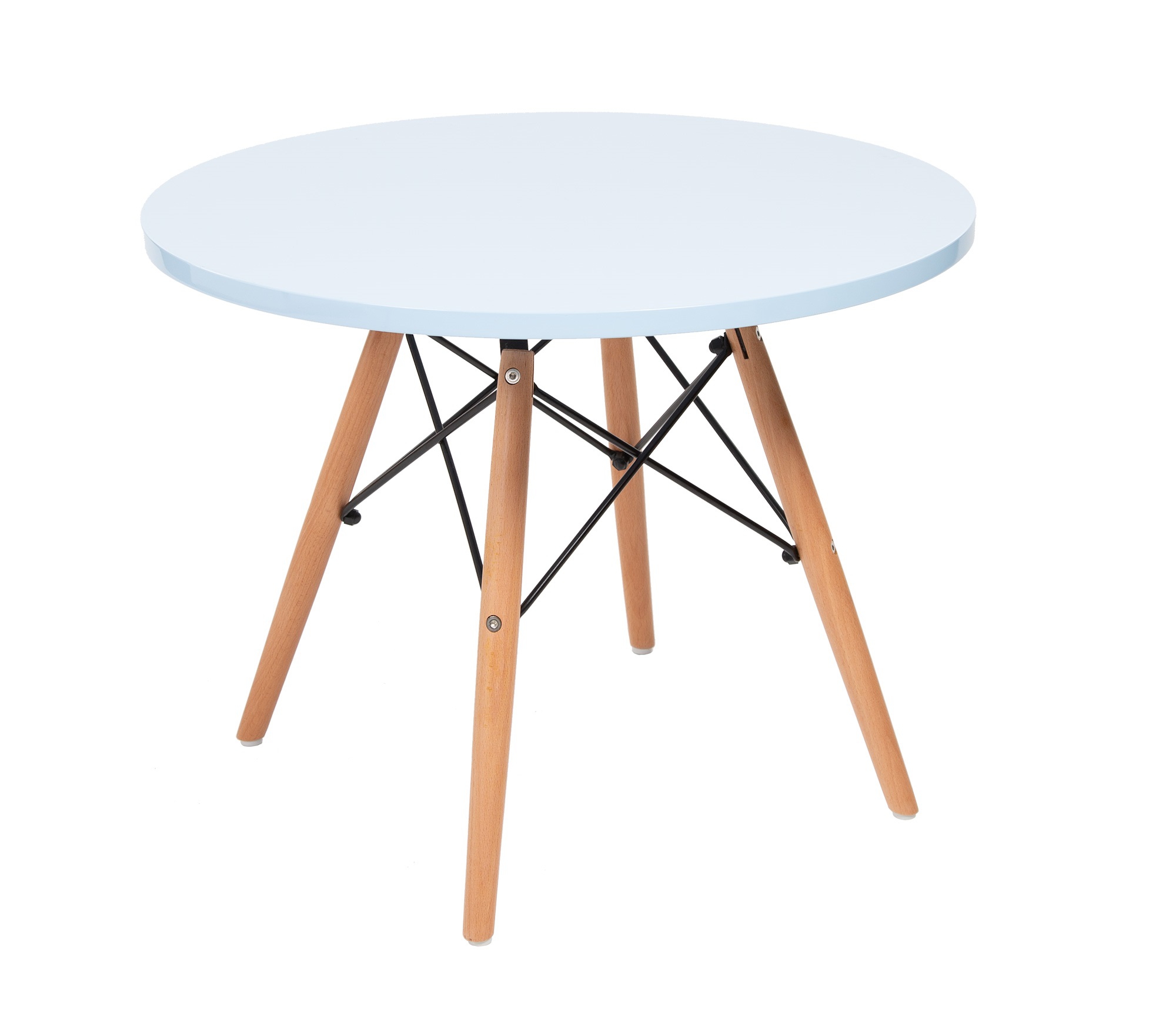 Charles Eames style, La table des enfants CTW ronde juniors bleu clair