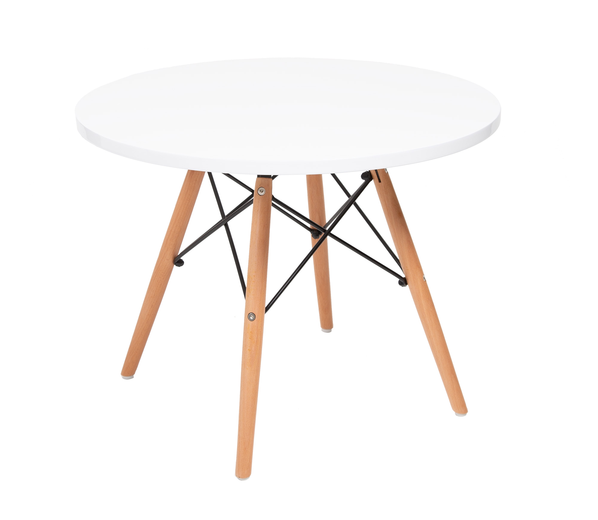 Charles Eames style, La table des enfants CTR ronde juniors blanc