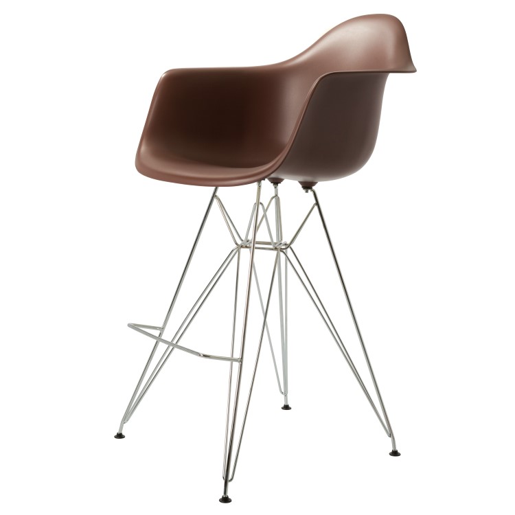 Charles Eames style, Tabouret de bar DAR PP choco
