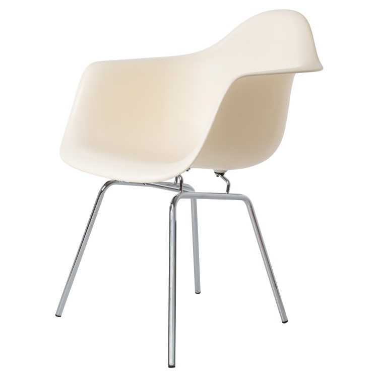 Charles Eames style, Chaise de salle à manger DAX crème PP