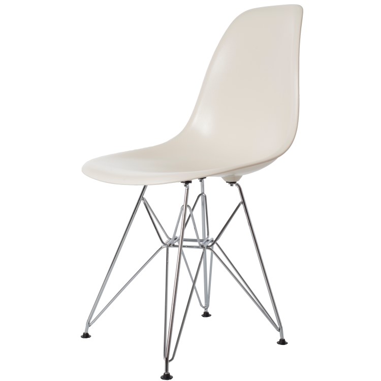 Charles Eames style, Chaise de salle à manger DSR ABS crème