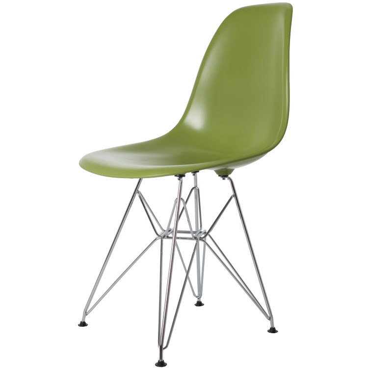 Charles Eames style, Chaise de salle à manger DSR ABS vert