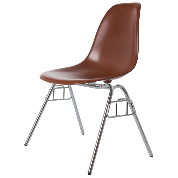 Charles Eames style, Chaise de salle à manger DSS ABS brun