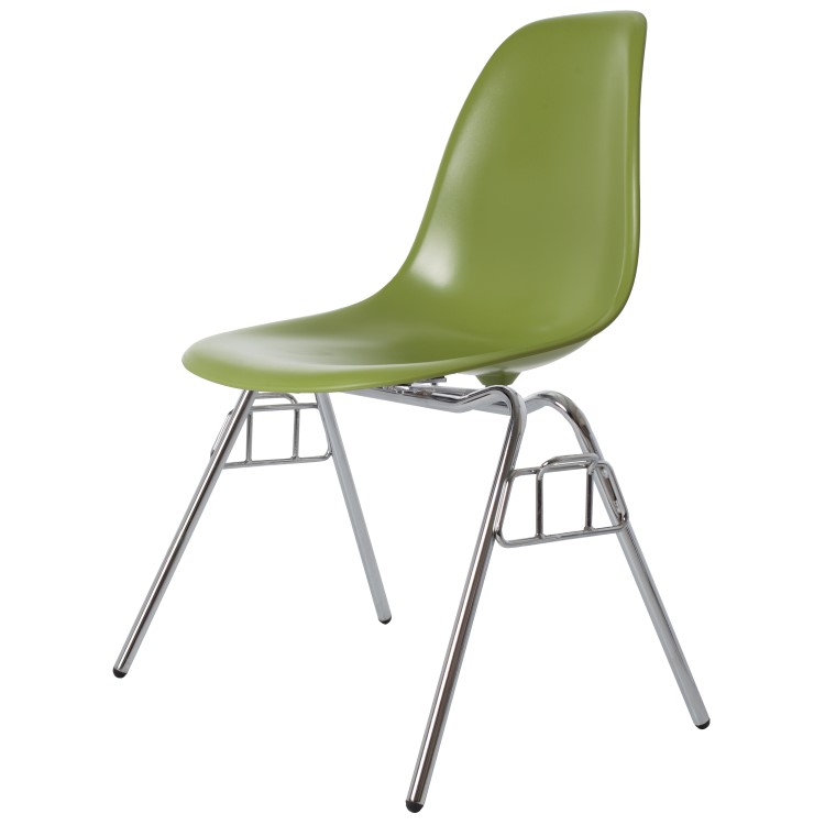 Charles Eames style, Chaise de salle à manger DSS ABS vert