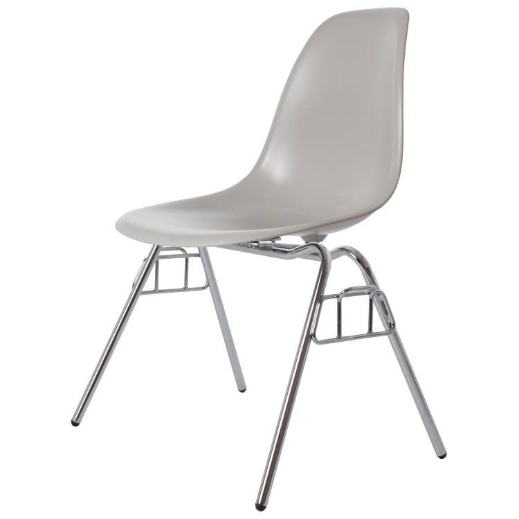 Charles Eames style, Chaise de salle à manger DSS ABS gris clair