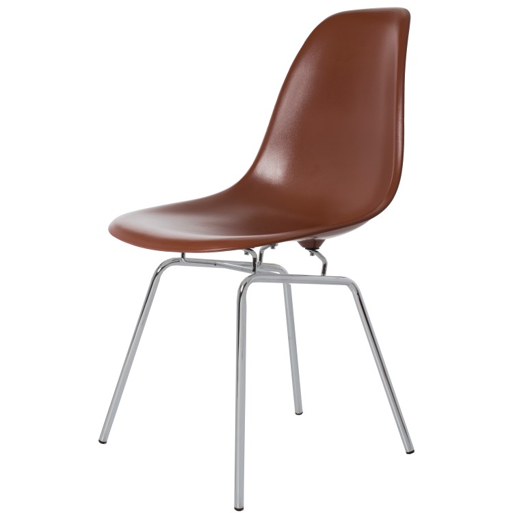 Charles Eames style, Chaise de salle à manger DSX ABS brun