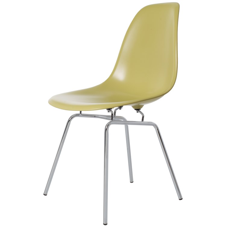 Charles Eames style, Chaise de salle à manger DSX ABS vert olive
