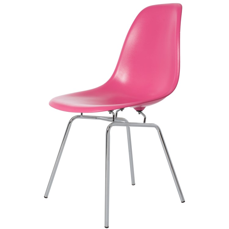 Charles Eames style, Chaise de salle à manger DSX ABS rose