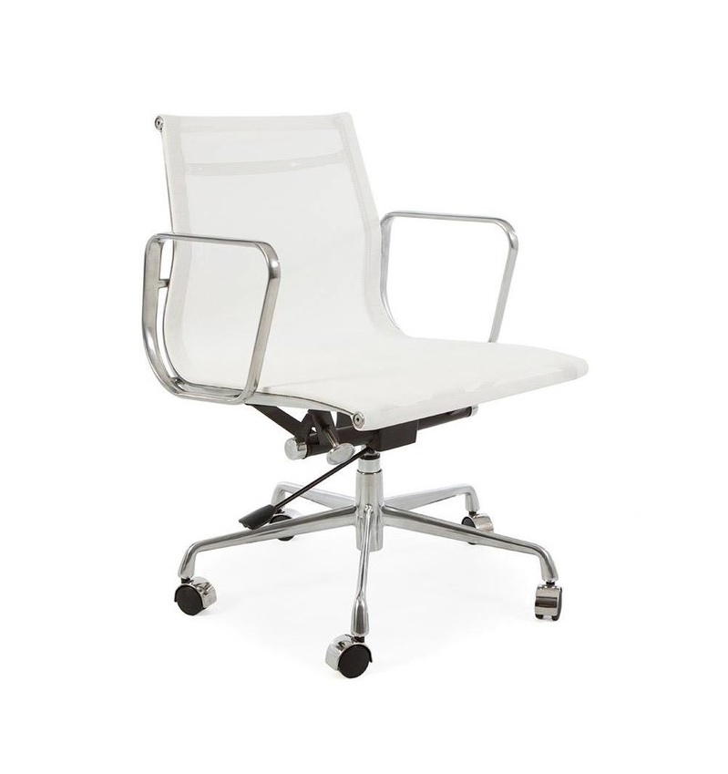 Charles Eames style, Chaise de bureau EA117 mesh netweave blanc