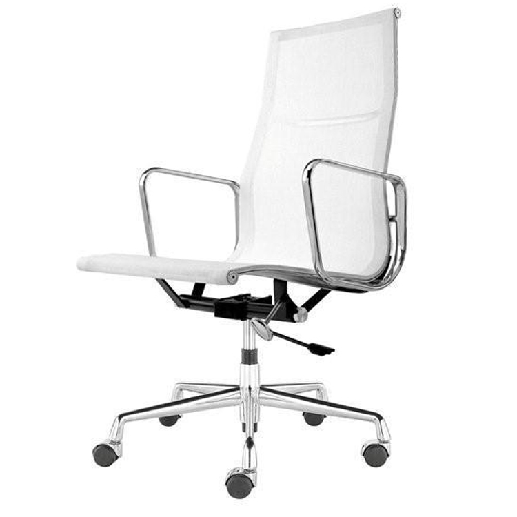 Charles Eames style, Chaise de bureau EA119 mesh netweave blanc