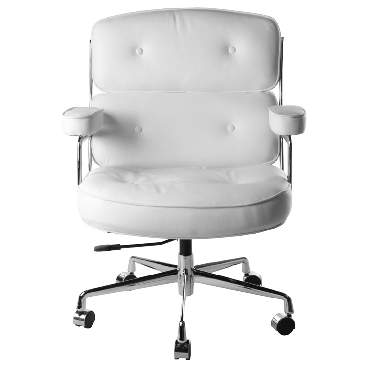 Charles Eames style, Chaise de bureau ES104 blanc