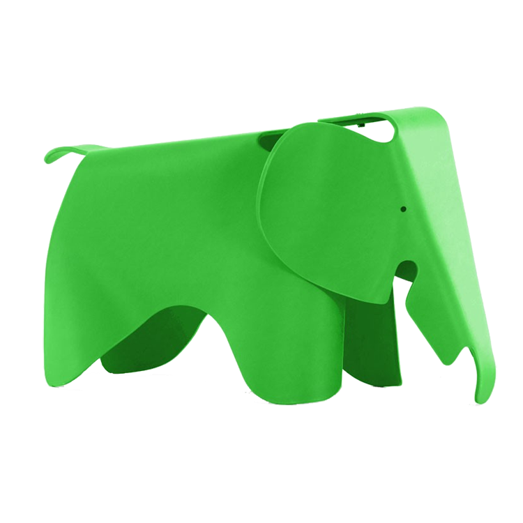 Charles Eames style, Chaise éléphant Elephant Enfants vert