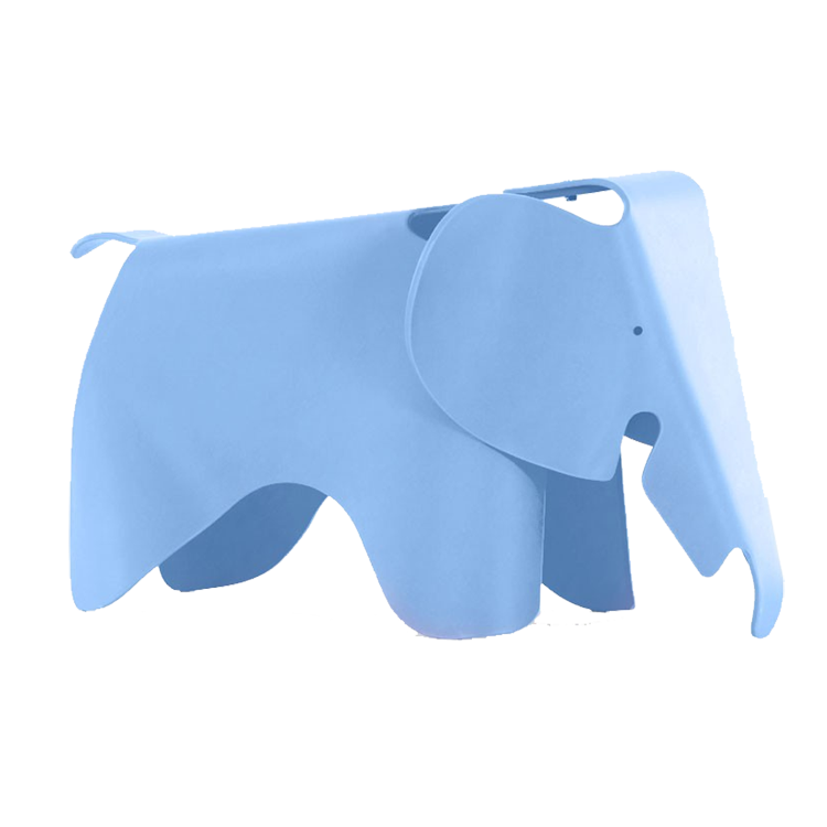 Charles Eames style, Chaise éléphant Elephant Enfants bleu clair