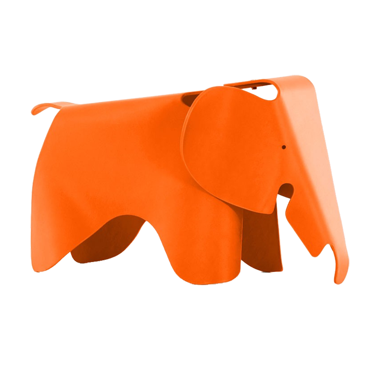 Charles Eames style, Chaise éléphant Elephant Enfants orange