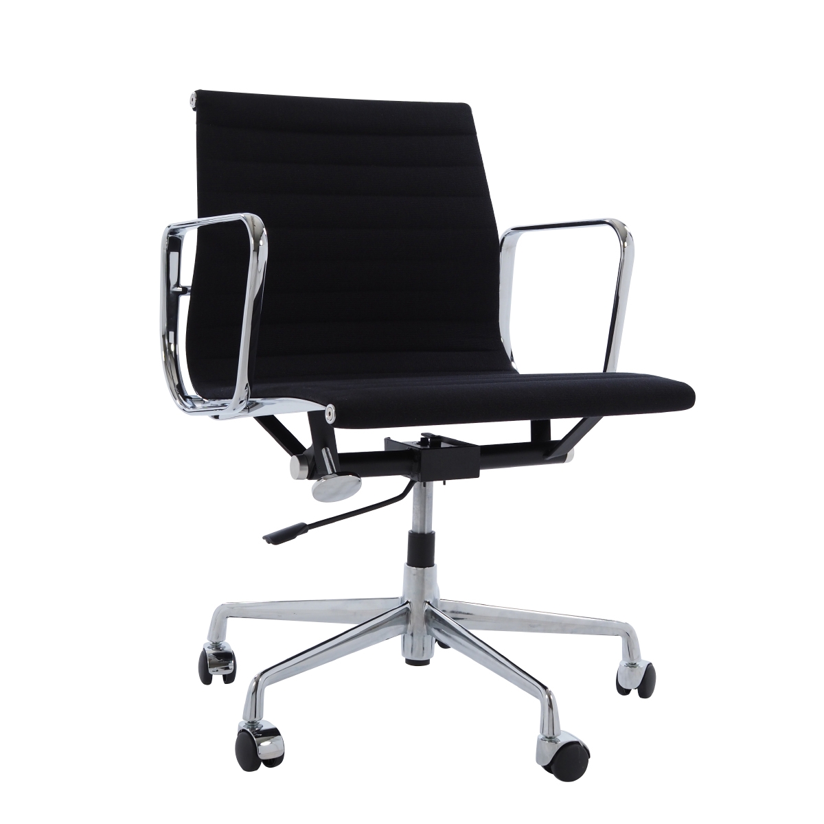 Charles Eames style, Chaise de bureau EA117 Hopsack noir