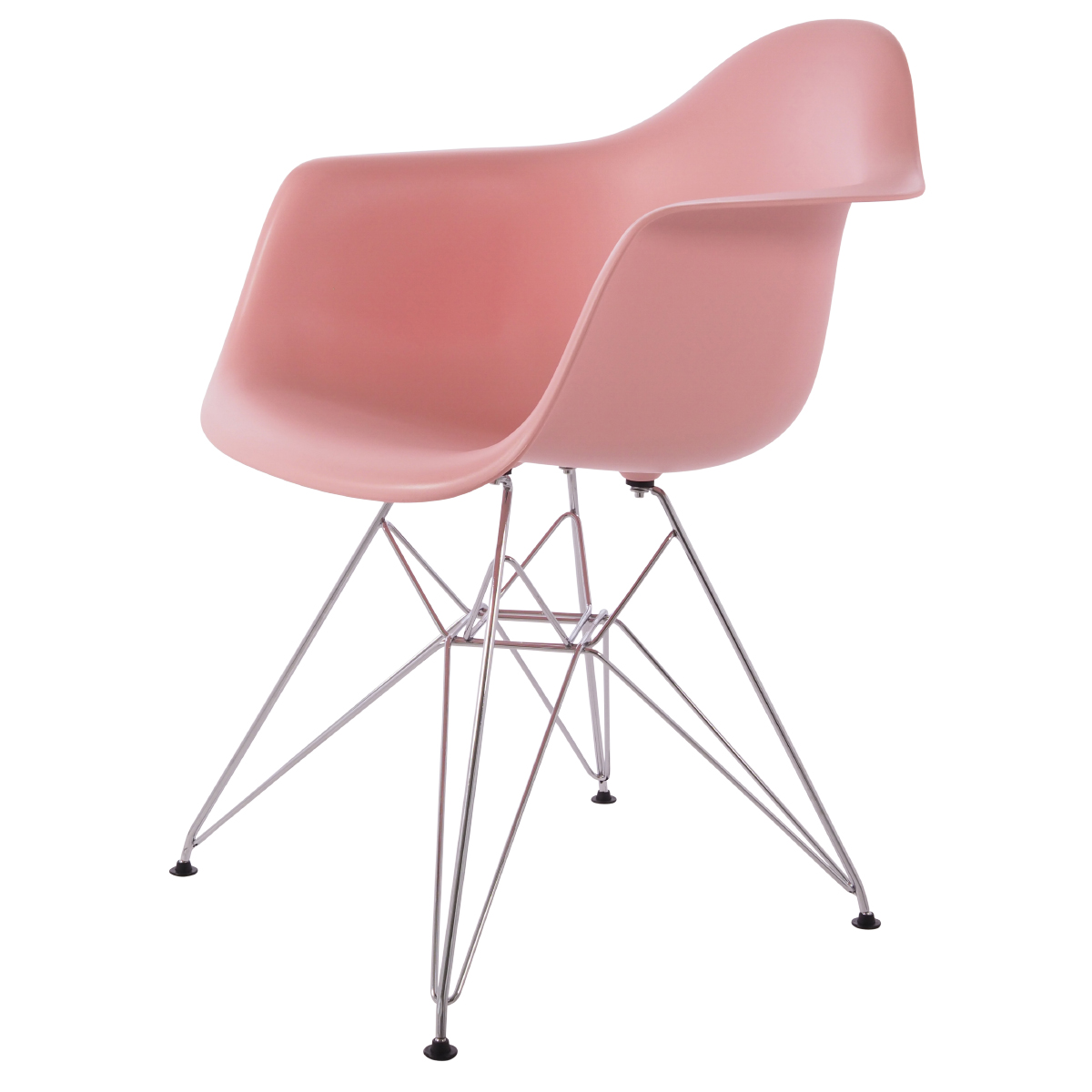 Charles Eames style, Chaise de salle à manger DAR mat PP baby rose