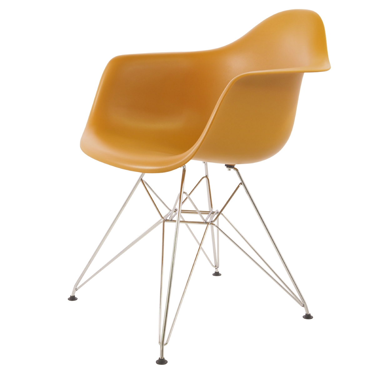 Charles Eames style, Chaise de salle à manger DAR mat PP gingembre