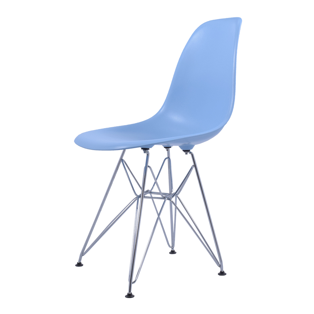 Charles Eames style, Chaise de salle à manger DSR ABS bleu clair