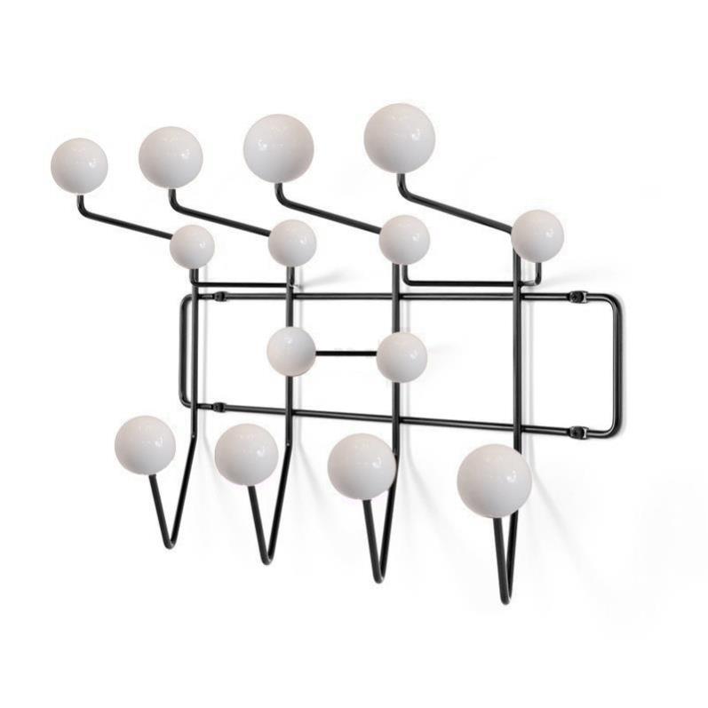 Charles Eames style, Cintre Accrocher tout Blanc avec frame noir frame