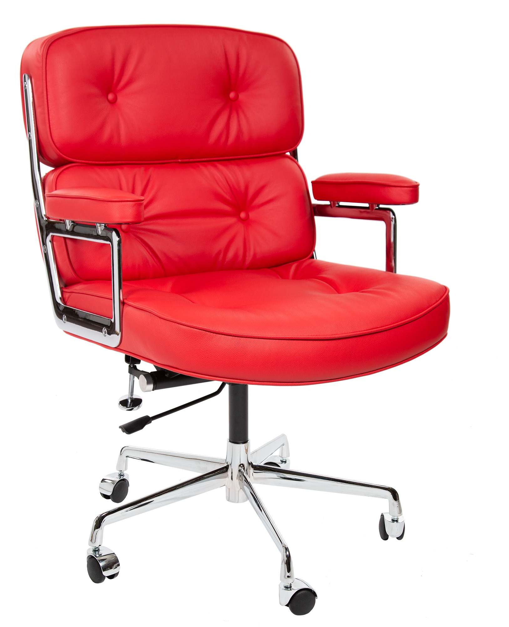 Charles Eames style, Chaise de bureau ES104 rouge